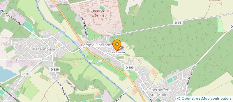 localisation de l'entreprise MADAME KARIN KREBS  OBERHOFFEN-SUR-MODER