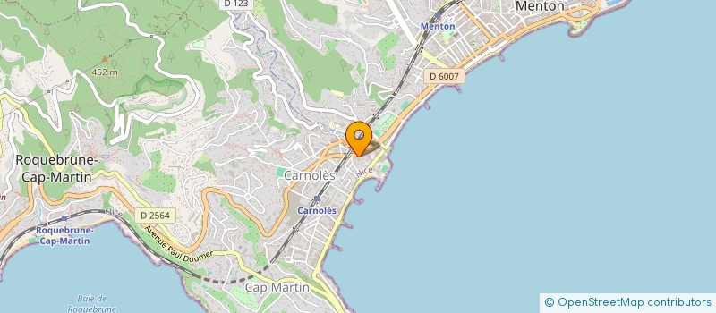 localisation de l'entreprise MADAME KARIN RUGAMER  ROQUEBRUNE-CAP-MARTIN