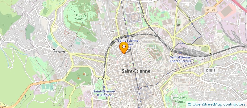 localisation de l'entreprise MADAME KARINA BELGUERMI  SAINT-ETIENNE