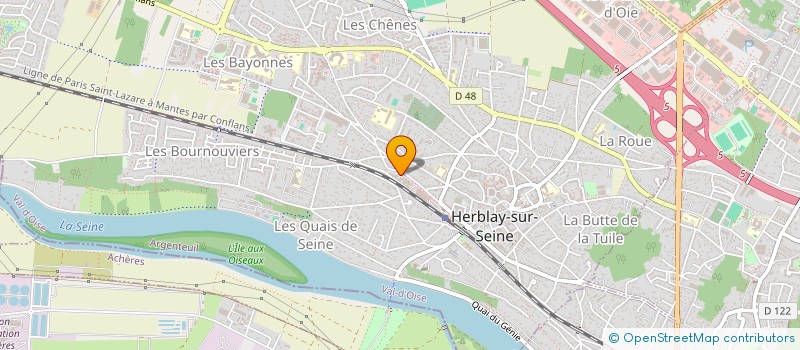 localisation de l'entreprise MADAME KARINA BELHOCINE  HERBLAY-SUR-SEINE