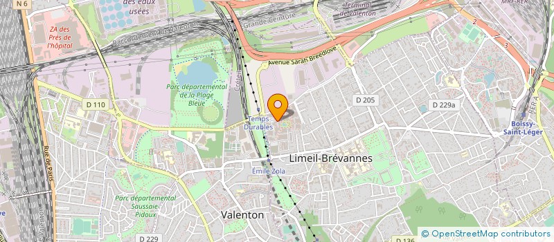 localisation de l'entreprise MADAME KARINA KHERBICHE  LIMEIL-BREVANNES