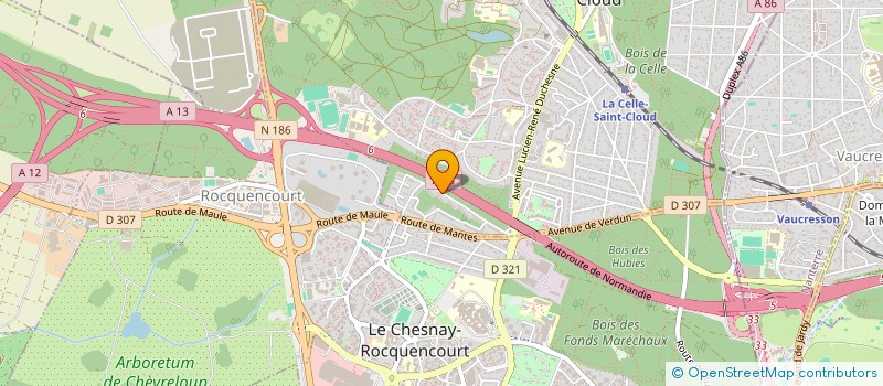 localisation de l'entreprise MADAME KARINA MEDVEDEVA  LA CELLE-SAINT-CLOUD