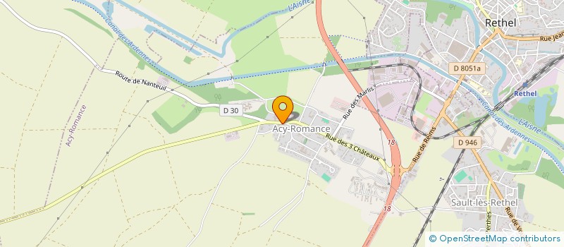 localisation de l'entreprise MADAME KARINE ABRAHAM  ACY-ROMANCE