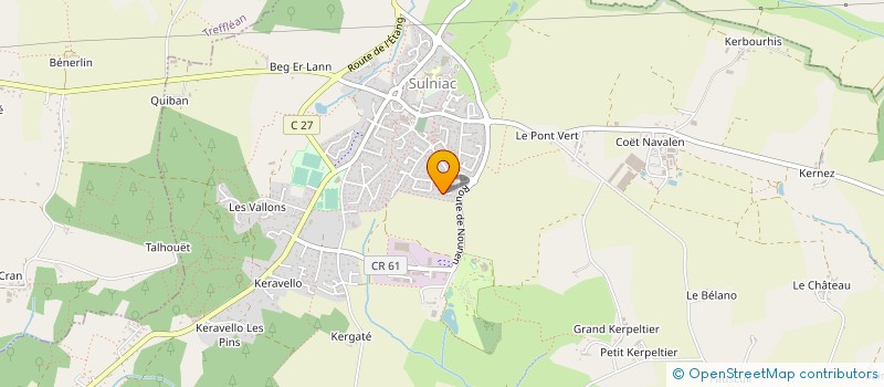 localisation de l'entreprise MADAME KARINE ABRAHAM  SULNIAC