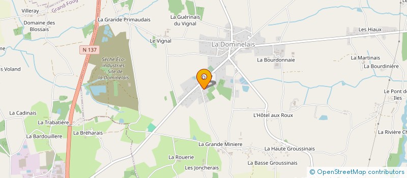 localisation de l'entreprise MADAME KARINE ADAM  LA DOMINELAIS