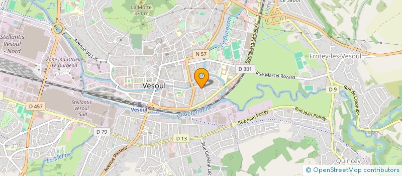 localisation de l'entreprise MADAME KARINE ADRIENNE VERO CARLET  VESOUL