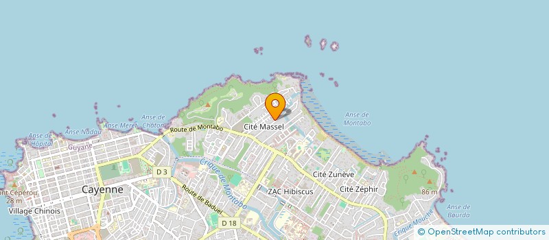 localisation de l'entreprise MADAME KARINE-ALEXANDRA QUITMAN  CAYENNE