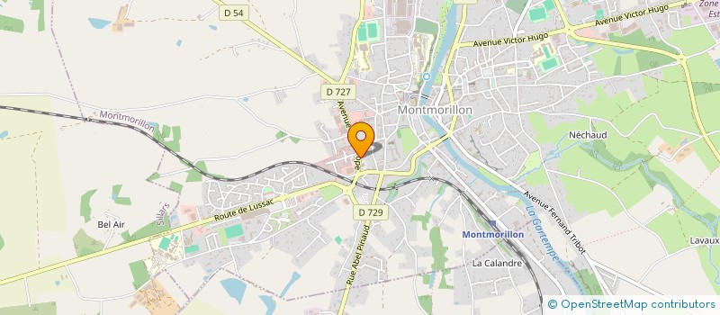 localisation de l'entreprise MADAME KARINE ALEXANDRE  MONTMORILLON