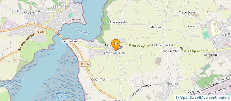 localisation de l'entreprise MADAME KARINE ALLAINGUILLAUME  PAIMPOL