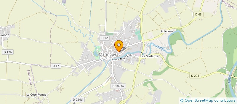 localisation de l'entreprise MADAME KARINE AMEILBONNE à MARINGUES