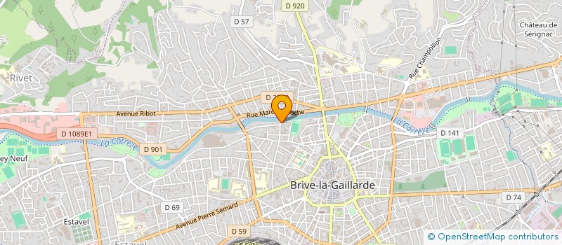 localisation de l'entreprise MADAME KARINE ANGELVY  BRIVE-LA-GAILLARDE