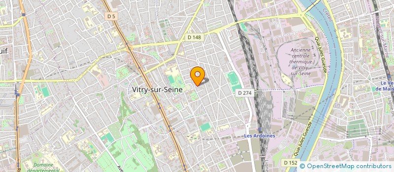 localisation de l'entreprise MADAME KARINE AUBERT à VITRY-SUR-SEINE