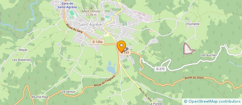 localisation de l'entreprise MADAME KARINE AUBERT  SAINT-AGREVE