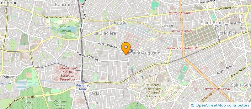 localisation de l'entreprise MADAME KARINE AUBOURG  MERIGNAC