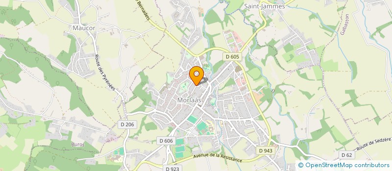 localisation de l'entreprise MADAME KARINE AUDOUIT  MORLAAS