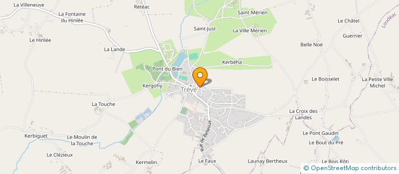 localisation de l'entreprise MADAME KARINE AUFFRET  TREVE