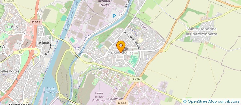 localisation de l'entreprise MADAME KARINE AVEQUIN  COLOMBELLES