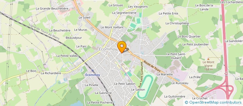 localisation de l'entreprise MADAME KARINE BABIN à ECOMMOY