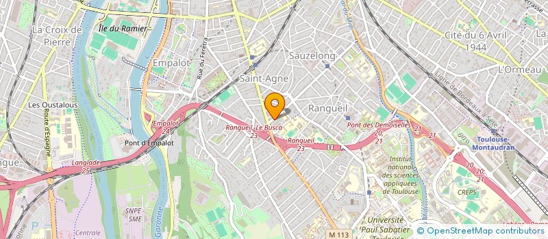 localisation de l'entreprise MADAME KARINE BACH  TOULOUSE