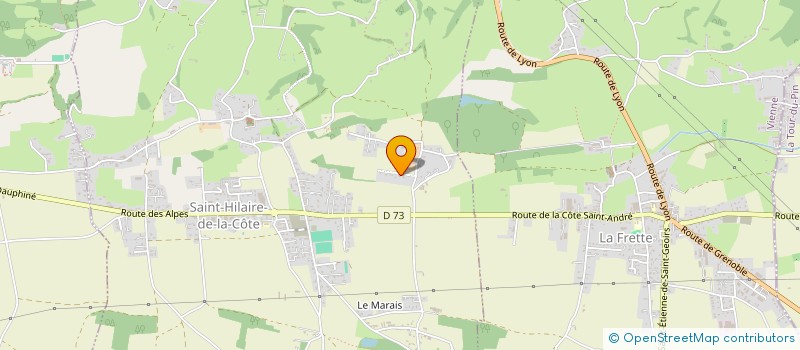 localisation de l'entreprise MADAME KARINE BAFFERT  SAINT-HILAIRE-DE-LA-COTE