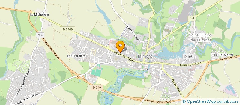 localisation de l'entreprise MADAME KARINE BAGGI  TALMONT-SAINT-HILAIRE