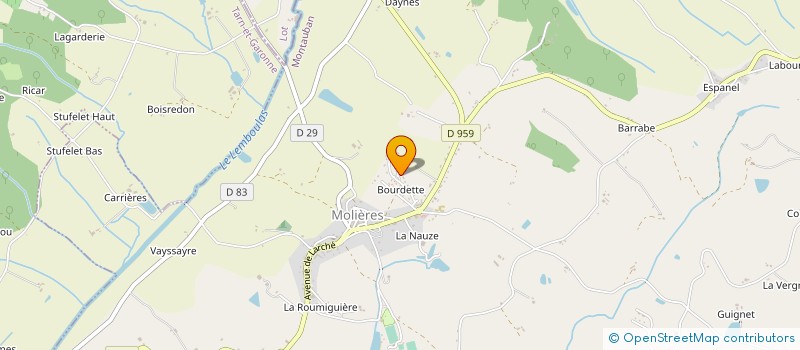 localisation de l'entreprise MADAME KARINE BAGHDASSARIAN  LABARTHE