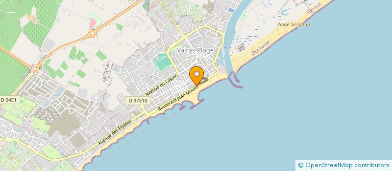 localisation de l'entreprise MADAME KARINE BARASCUD  VALRAS-PLAGE