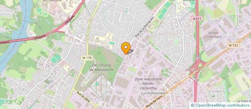 localisation de l'entreprise MADAME KARINE BARAUD  CARQUEFOU