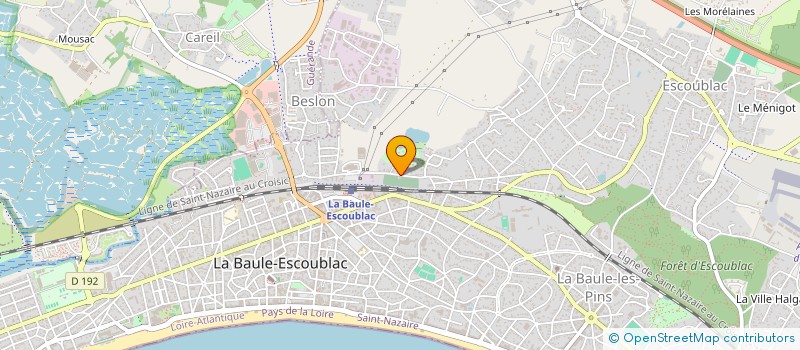 localisation de l'entreprise MADAME KARINE BARBIER à LA BAULE-ESCOUBLAC