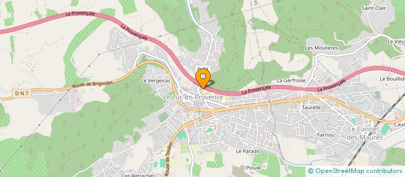 localisation de l'entreprise MADAME KARINE BARJON  LE LUC