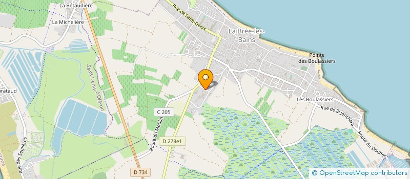 localisation de l'entreprise MADAME KARINE BARRERE  LA BREE-LES-BAINS