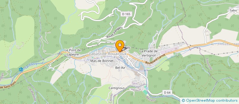 localisation de l'entreprise MADAME KARINE BARTHEZ  LABASTIDE-ROUAIROUX