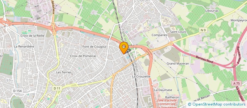 localisation de l'entreprise MADAME KARINE BASSAC à BEZIERS