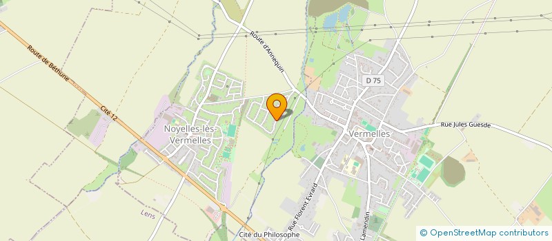 localisation de l'entreprise MADAME KARINE BAUCHART  NOYELLES-LES-VERMELLES