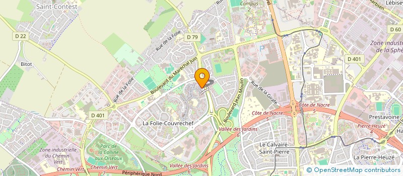 localisation de l'entreprise MADAME KARINE BAUDAILLIER à CAEN