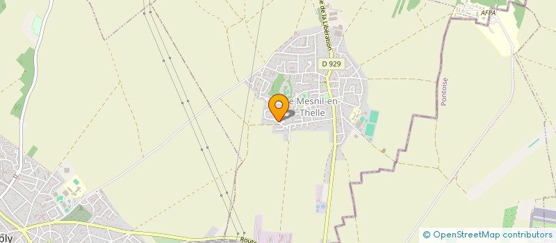 localisation de l'entreprise MADAME KARINE BAUDEL  LE MESNIL-EN-THELLE