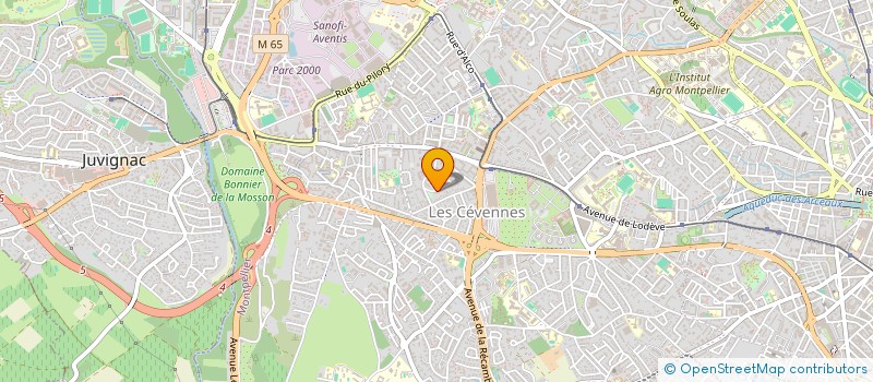 localisation de l'entreprise MADAME KARINE BAUDET à MONTPELLIER