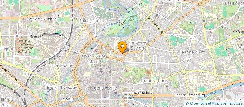 localisation de l'entreprise MADAME KARINE BAUDOT  RENNES