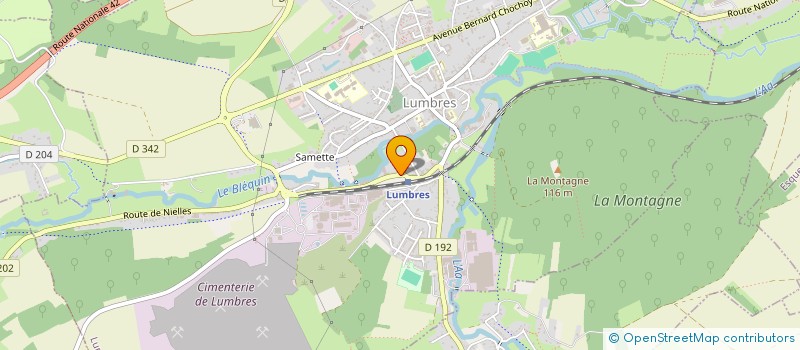 localisation de l'entreprise MADAME KARINE BAUMGARTEN  LUMBRES