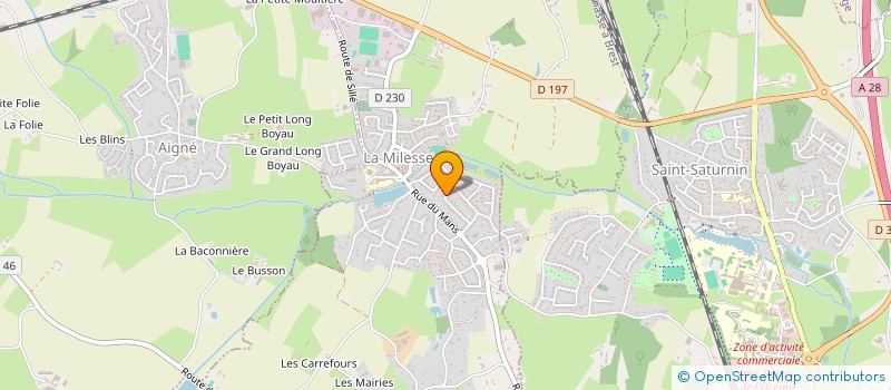 localisation de l'entreprise MADAME KARINE BEAUNE  LA MILESSE