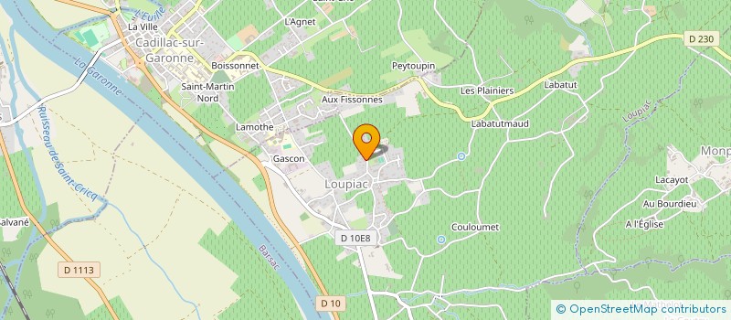 localisation de l'entreprise MADAME KARINE BECHADE  LOUPIAC