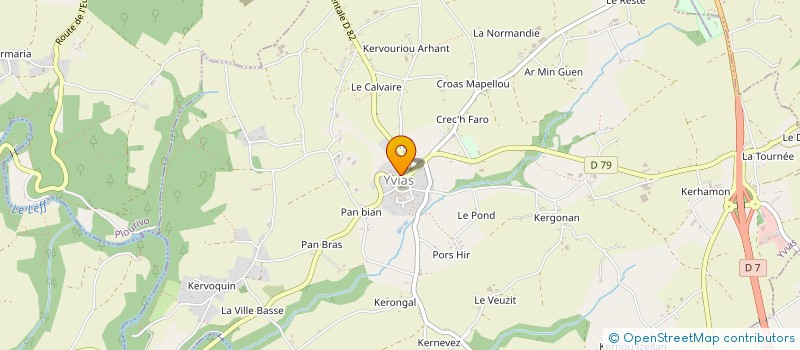 localisation de l'entreprise MADAME KARINE BECHEC  YVIAS