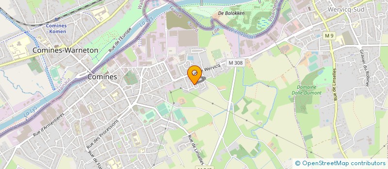 localisation de l'entreprise MADAME KARINE BECUWE  COMINES