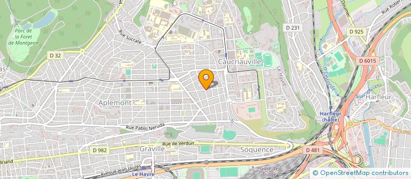 localisation de l'entreprise MADAME KARINE BELHOUAS  LE HAVRE