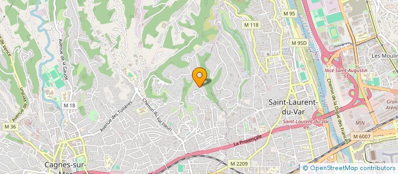 localisation de l'entreprise MADAME KARINE BENCHETRITE à CAGNES-SUR-MER