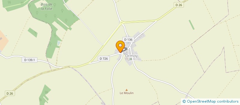localisation de l'entreprise MADAME KARINE BERCHER à ORMOY