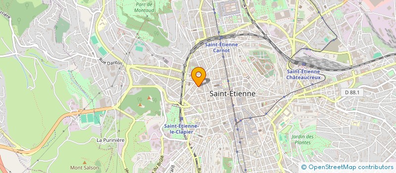 localisation de l'entreprise MADAME KARINE BERNAUD à SAINT-ETIENNE
