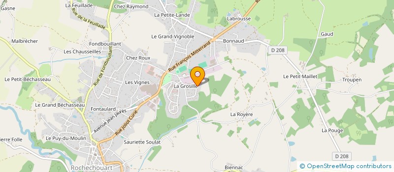 localisation de l'entreprise MADAME KARINE BESSE  ROCHECHOUART