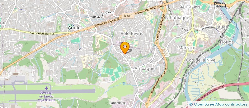 localisation de l'entreprise MADAME KARINE BILLECOCQ  ANGLET