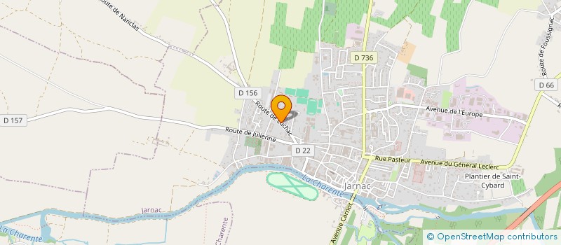 localisation de l'entreprise MADAME KARINE BLADOU à JARNAC